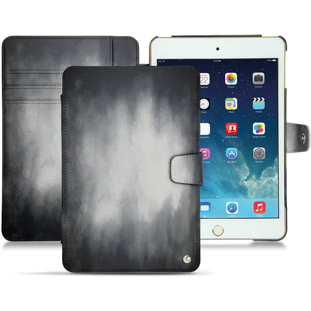 Thumbnail - Noreve Lederschutzhülle Wallet (iPad Mini 5), Tablet Hülle, Grau