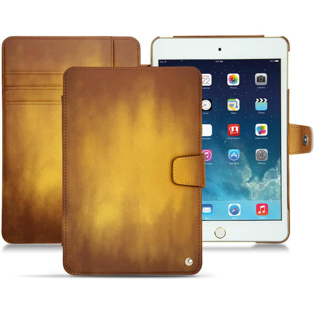 Noreve Lederschutzhülle Wallet (iPad Mini 5), Tablet Hülle, Gold