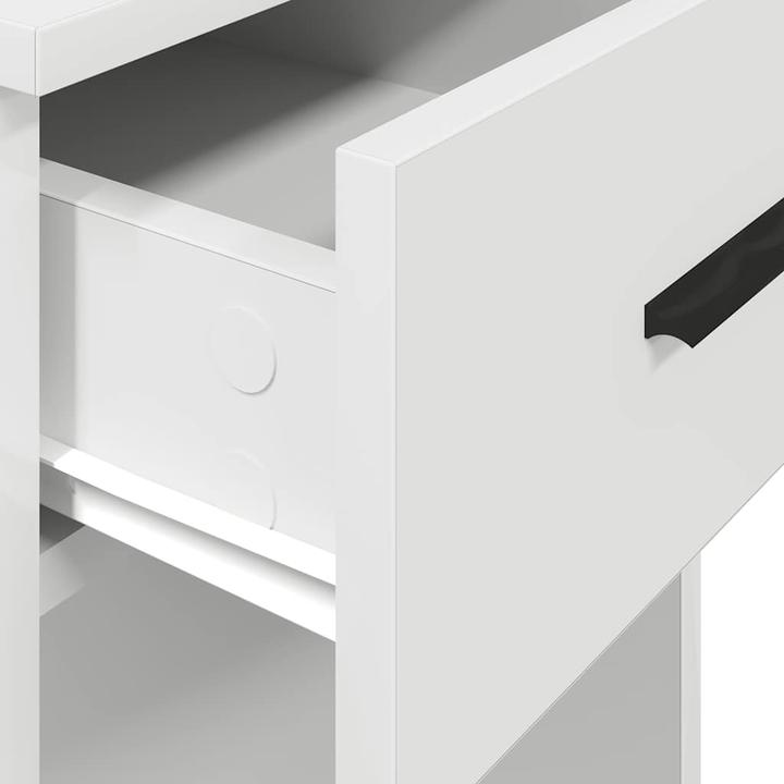 Produktbild VidaXL Computerschrank mit Schublade Weiss 35x45x77 cm PC-Schrank CPU-Ständer (35 x 45 x 77 cm)