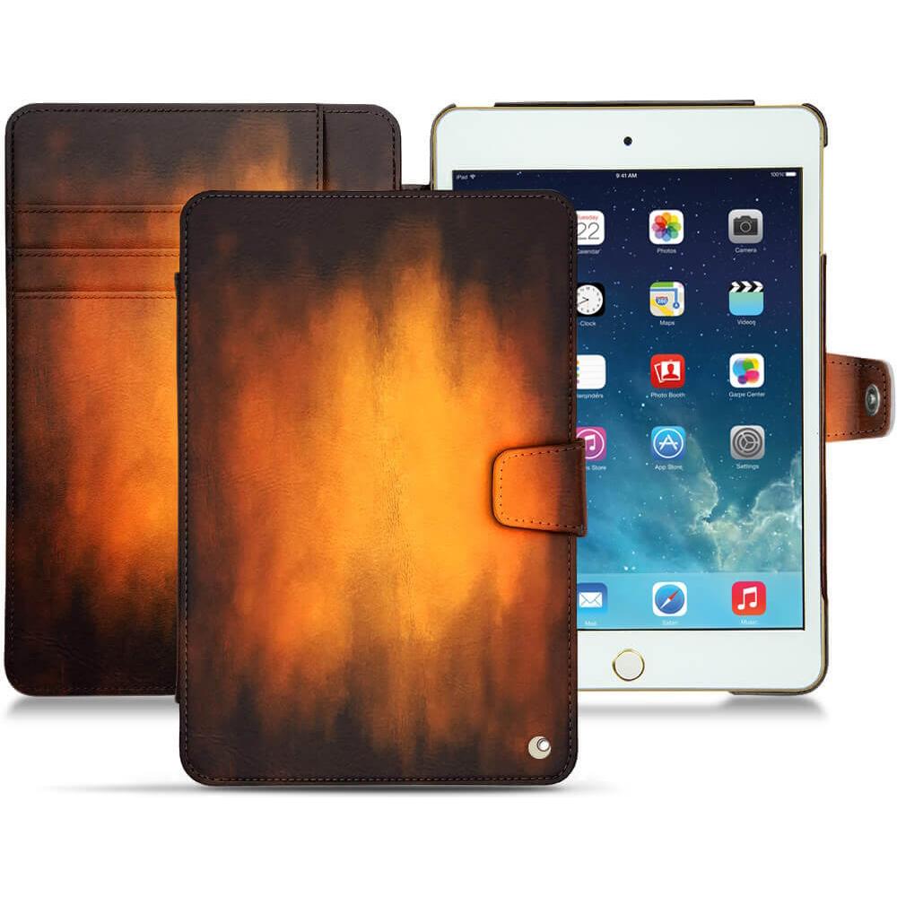 Thumbnail - Noreve Lederschutzhülle Wallet (iPad Mini 5), Tablet Hülle, Violett