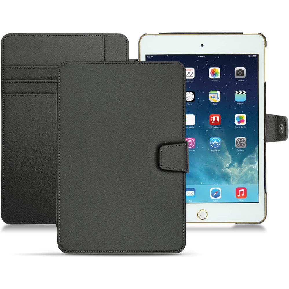 Noreve Lederschutzhülle Wallet (iPad Mini 5), Tablet Hülle, Schwarz