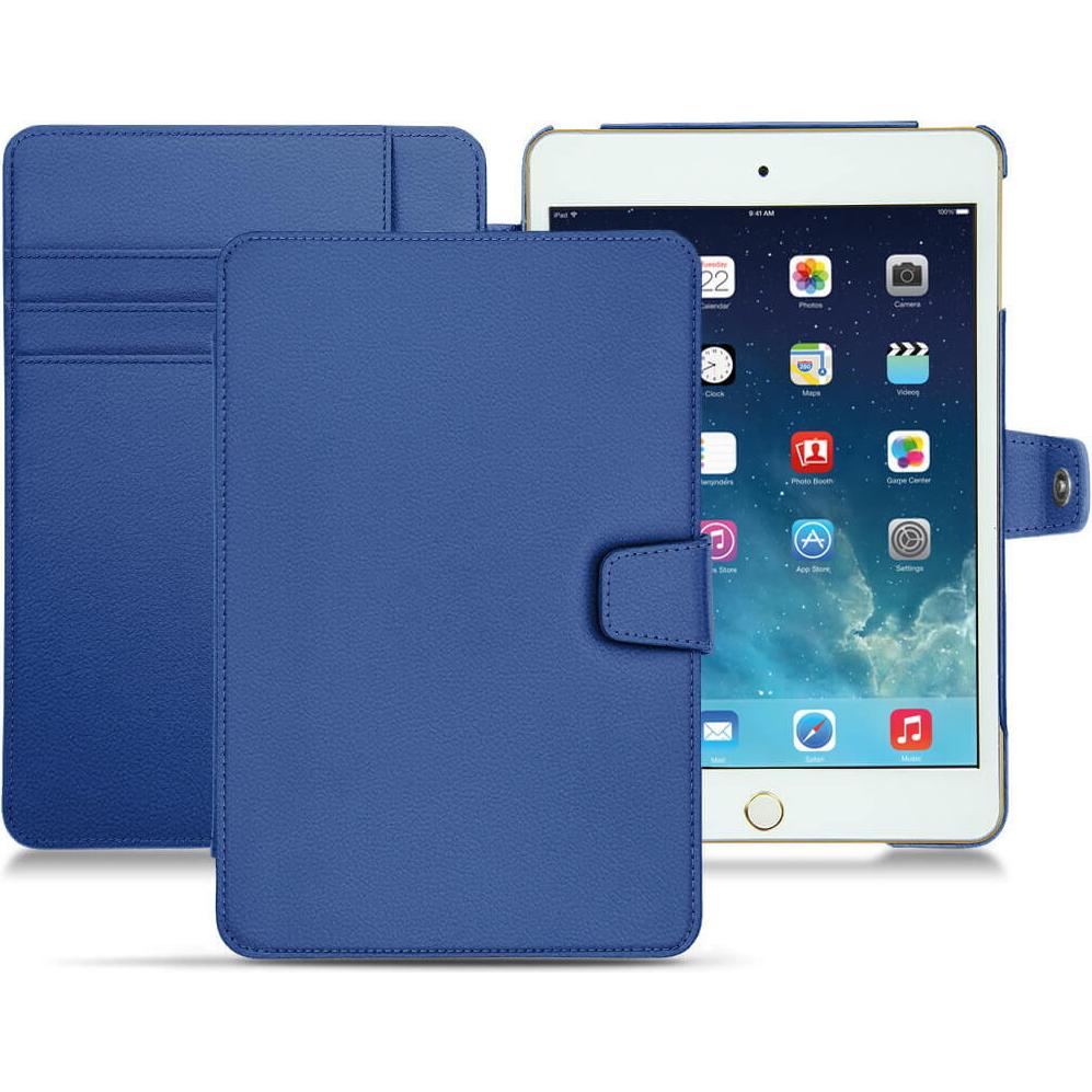 Noreve Lederschutzhülle Wallet (iPad Mini 5), Tablet Hülle, Blau