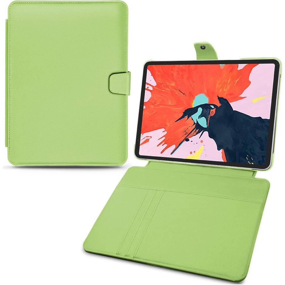 Noreve Lederschutzhülle Wallet (iPad Pro 11 2018 (1. Gen)), Tablet Hülle, Grün