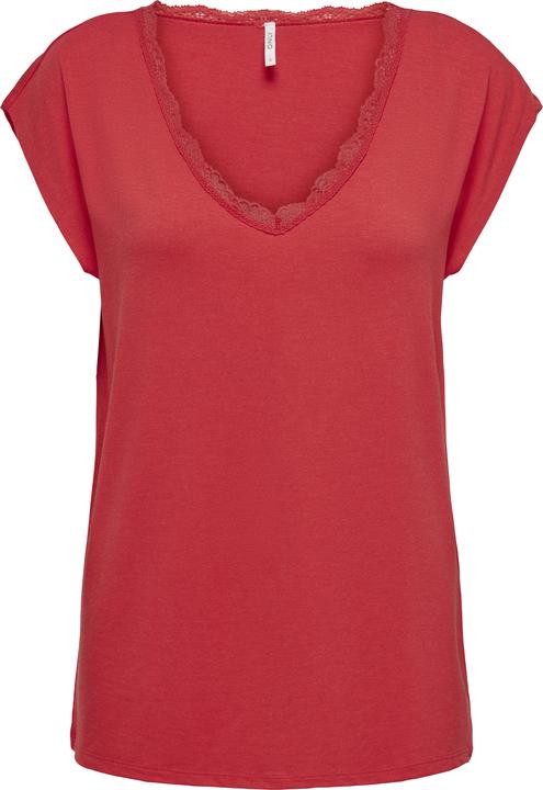Only Normal geschnitten V-Ausschnitt Curve Top Top
