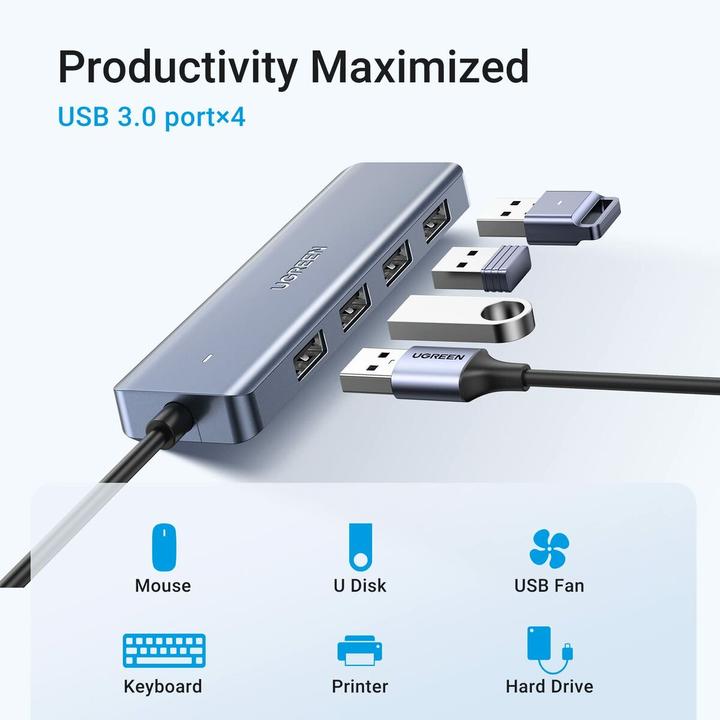 Image du produit Ugreen 4 Port-C Hub (USB-C, 4 ports)