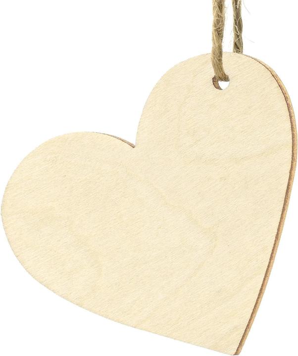 Produktbild Partydeco Tischkarte Herz 6 x 5 cm, 10 Stück, Braun (10 Stück)