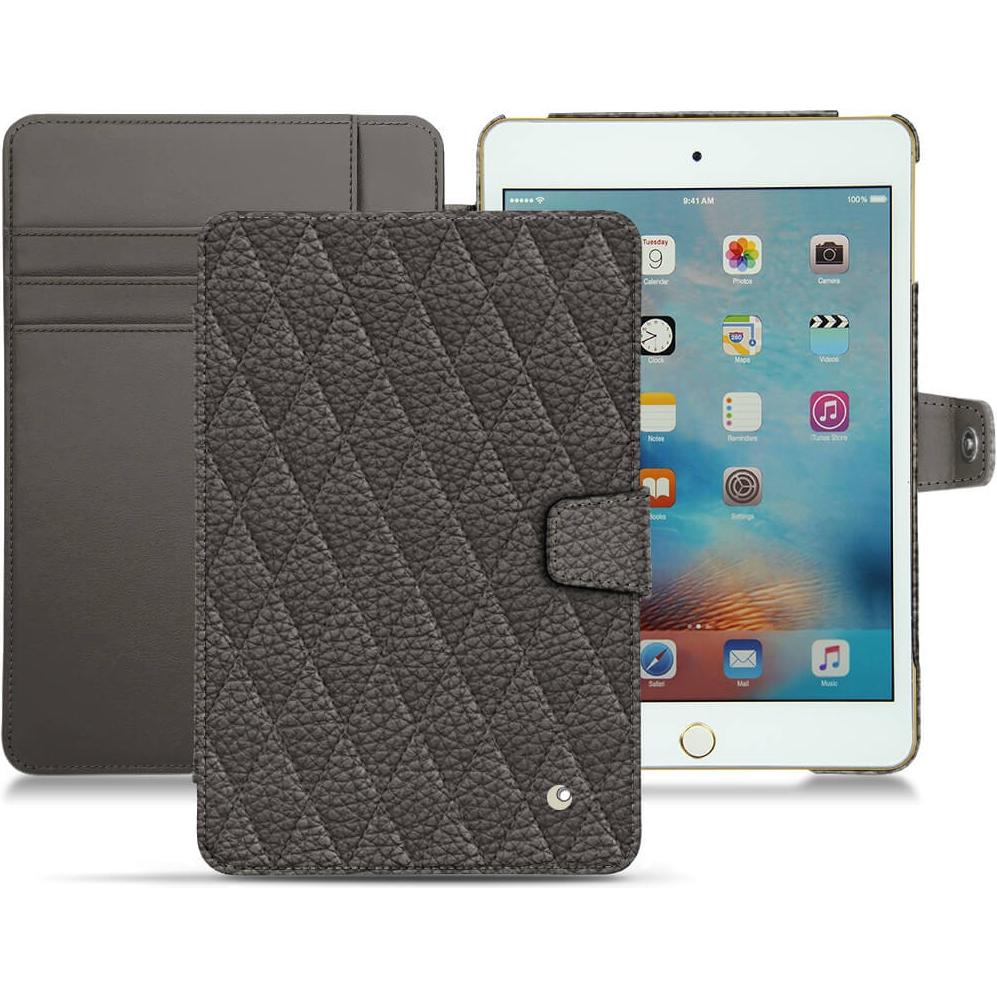 Noreve Lederschutzhülle Wallet (IPad Mini 4), Tablet Hülle, Grau
