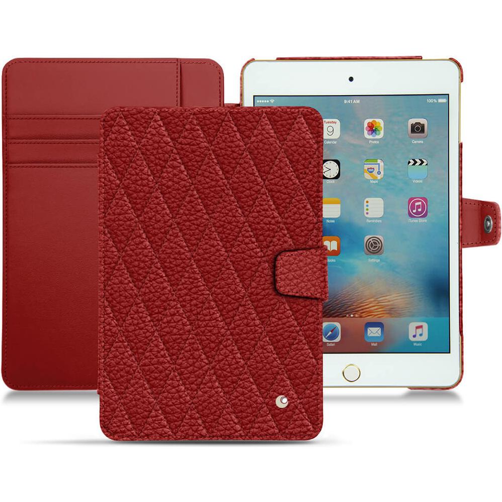 Noreve Lederschutzhülle Wallet (IPad Mini 4), Tablet Hülle, Rot