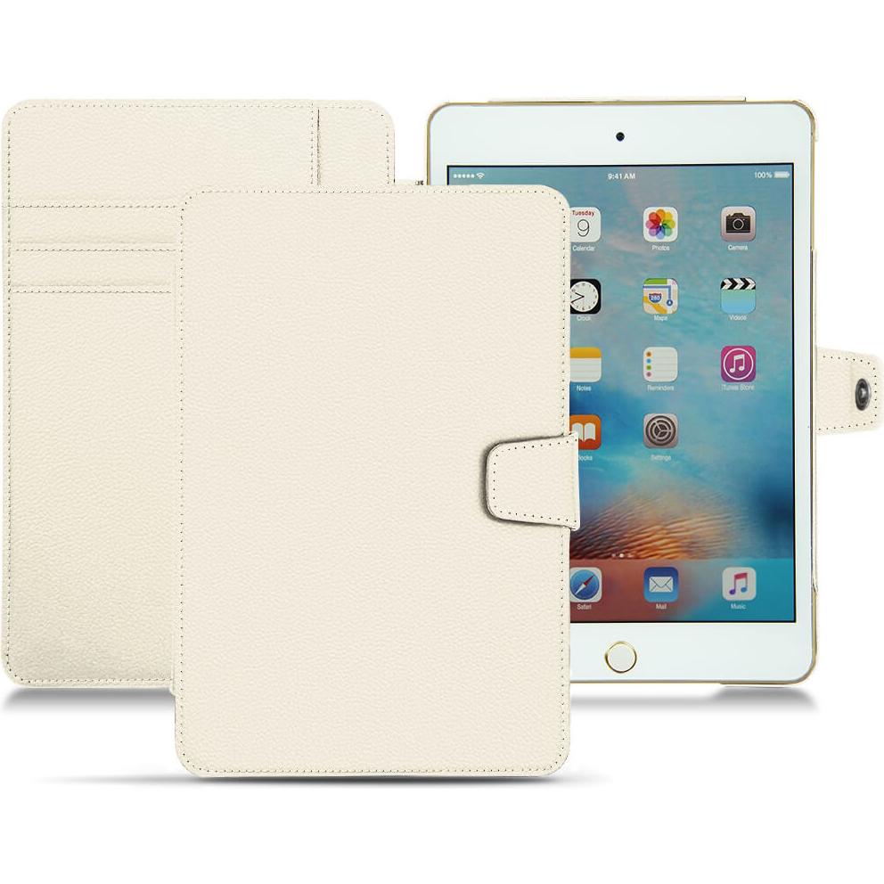 Noreve Lederschutzhülle Wallet (IPad Mini 4), Tablet Hülle, Weiss