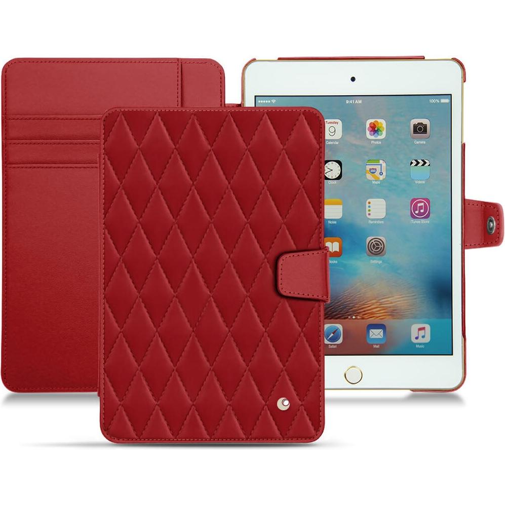 Noreve Lederschutzhülle Wallet (IPad Mini 4), Tablet Hülle, Rot