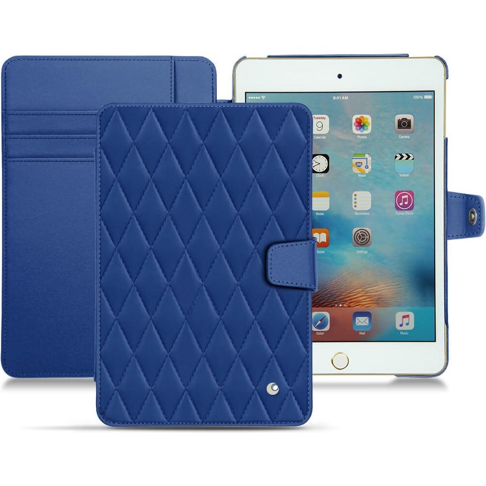Noreve Lederschutzhülle Wallet (IPad Mini 4), Tablet Hülle, Blau