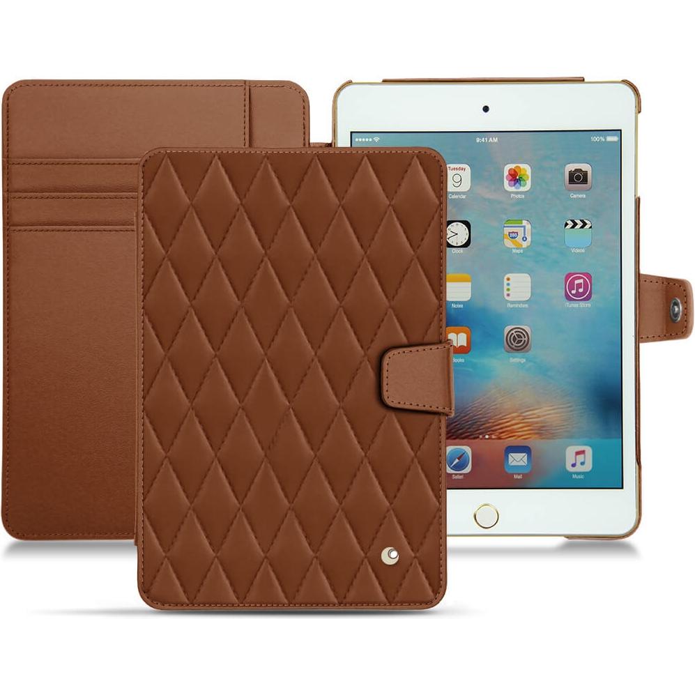 Noreve Lederschutzhülle Wallet (IPad Mini 4), Tablet Hülle, Braun