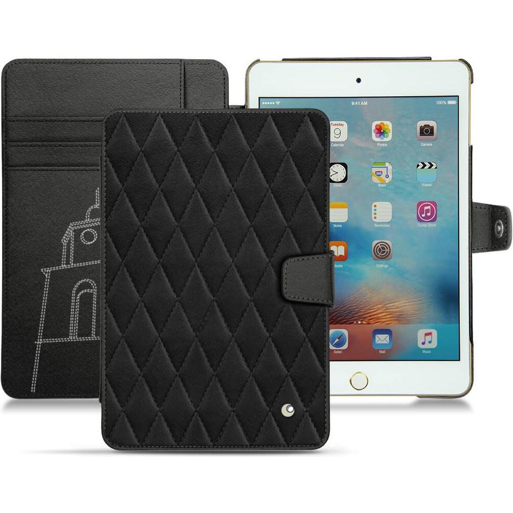 Noreve Lederschutzhülle Wallet (IPad Mini 4), Tablet Hülle, Grau