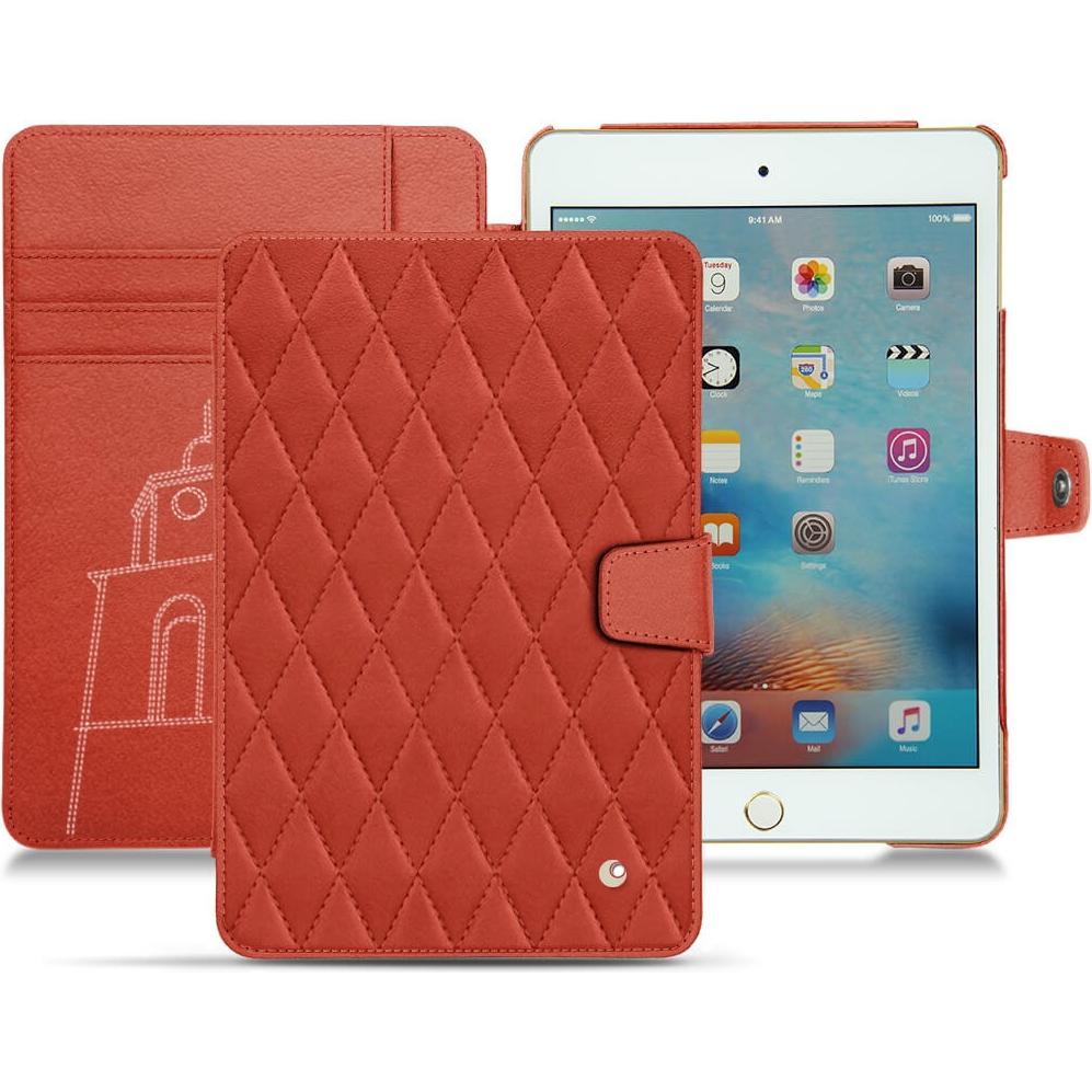 Noreve Lederschutzhülle Wallet (IPad Mini 4), Tablet Hülle, Grau
