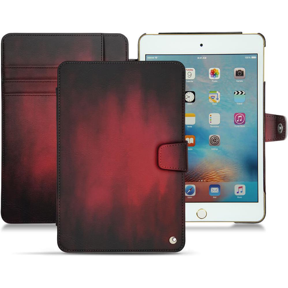 Noreve Lederschutzhülle Wallet (IPad Mini 4), Tablet Hülle, Rot