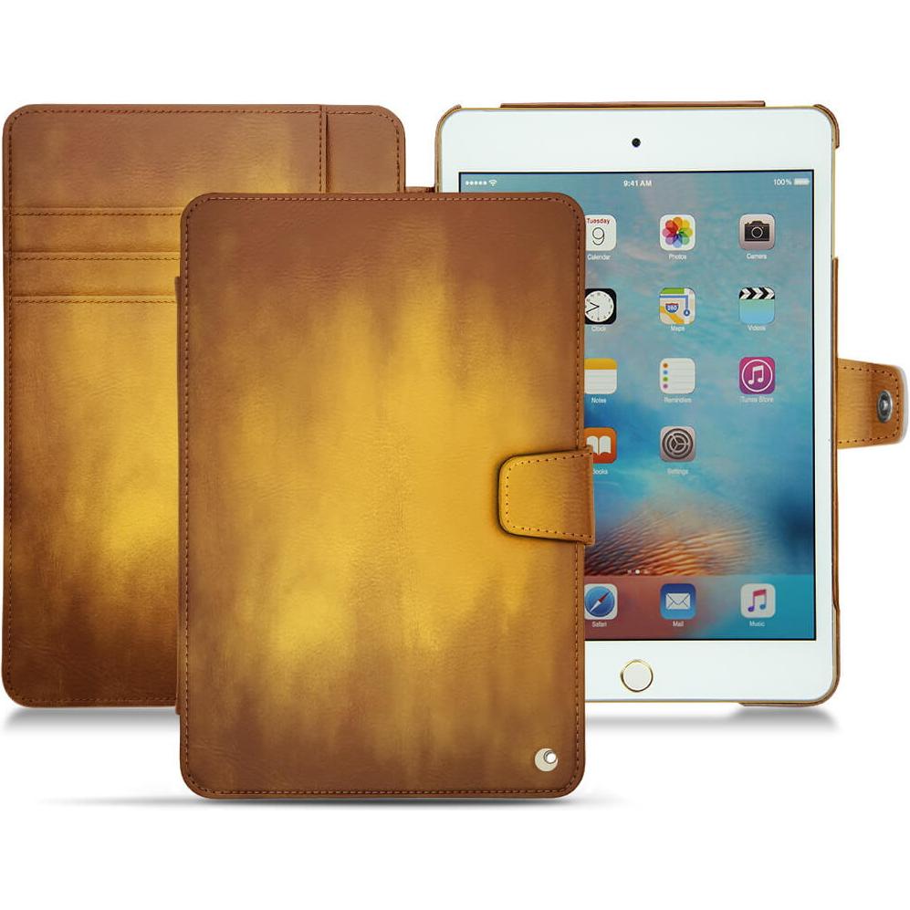 Noreve Lederschutzhülle Wallet (IPad Mini 4), Tablet Hülle, Gold