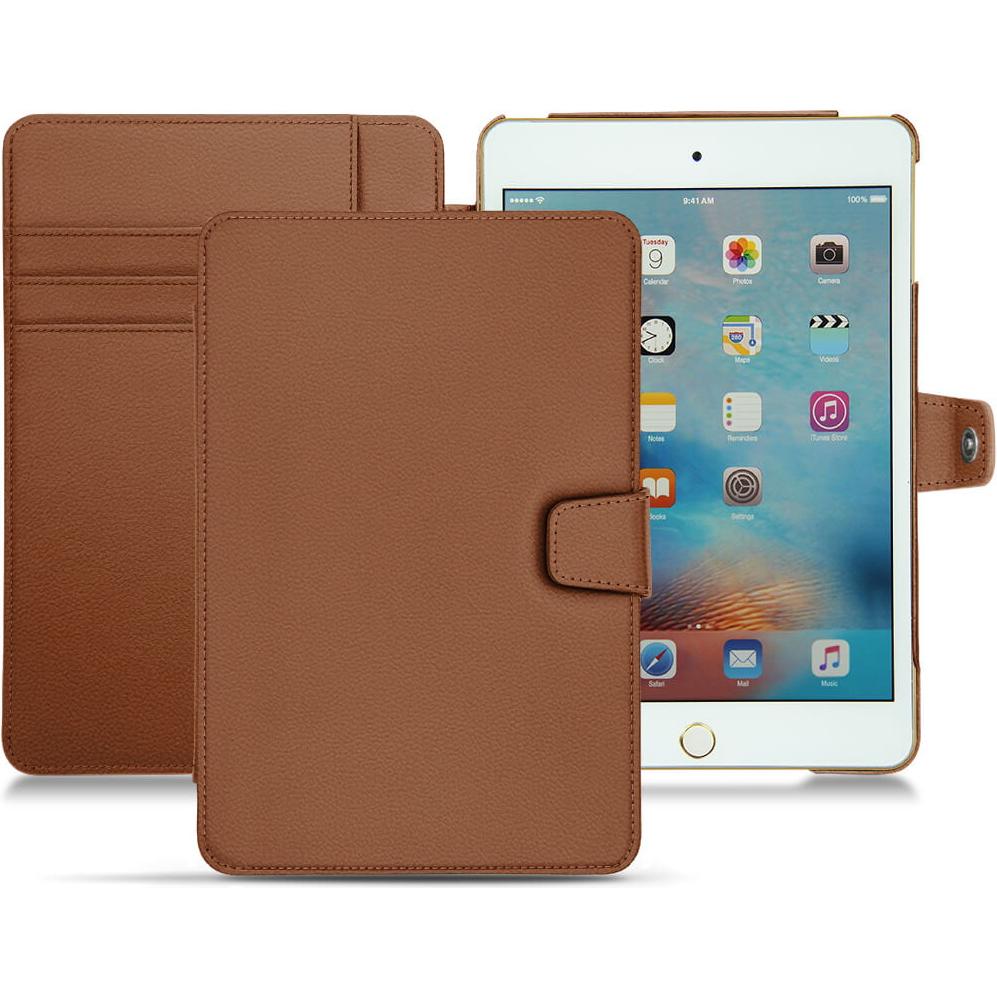 Noreve Lederschutzhülle Wallet (IPad Mini 4), Tablet Hülle, Braun