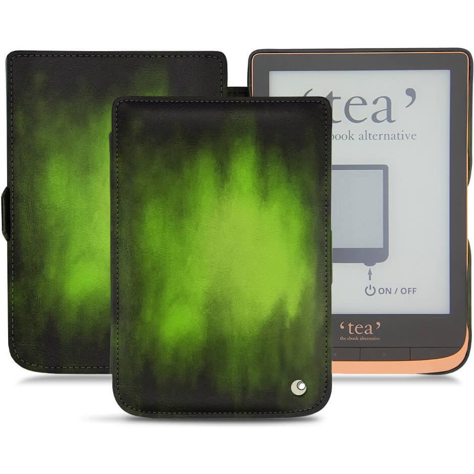 Noreve Lederschutzhülle horizontal (Touch HD Plus), Tablet Hülle, Grün