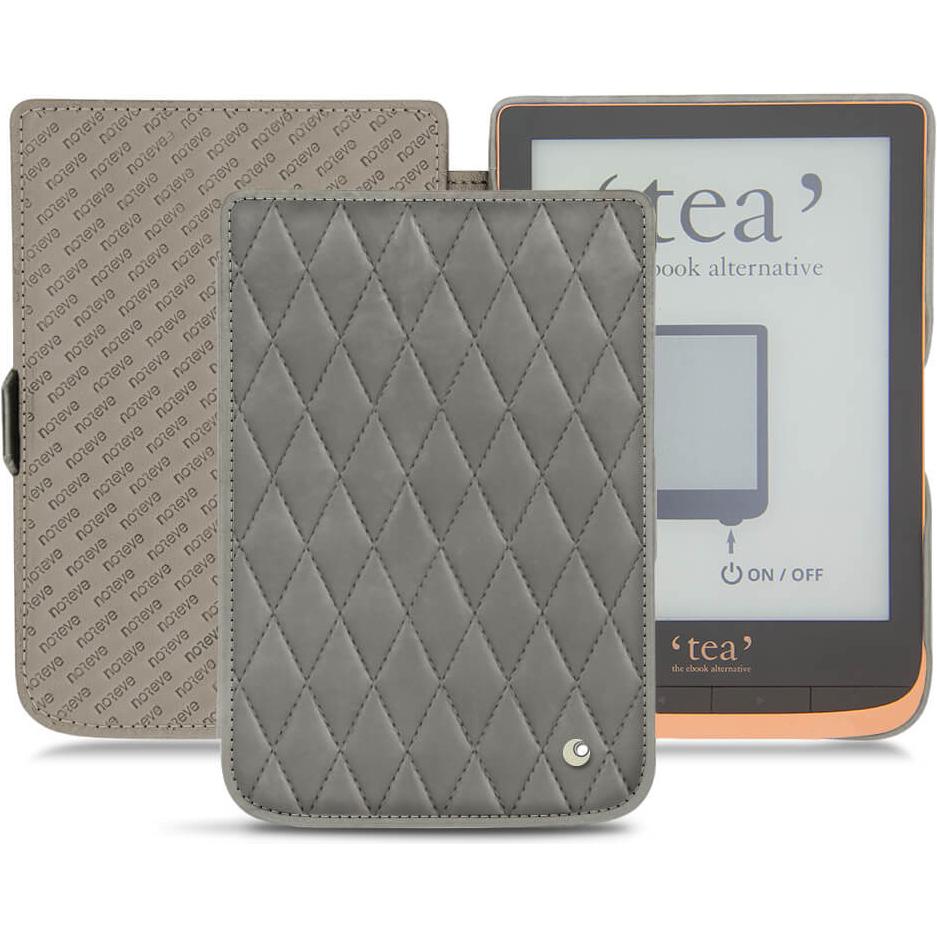 Noreve Lederschutzhülle horizontal (Touch HD Plus), Tablet Hülle, Grau