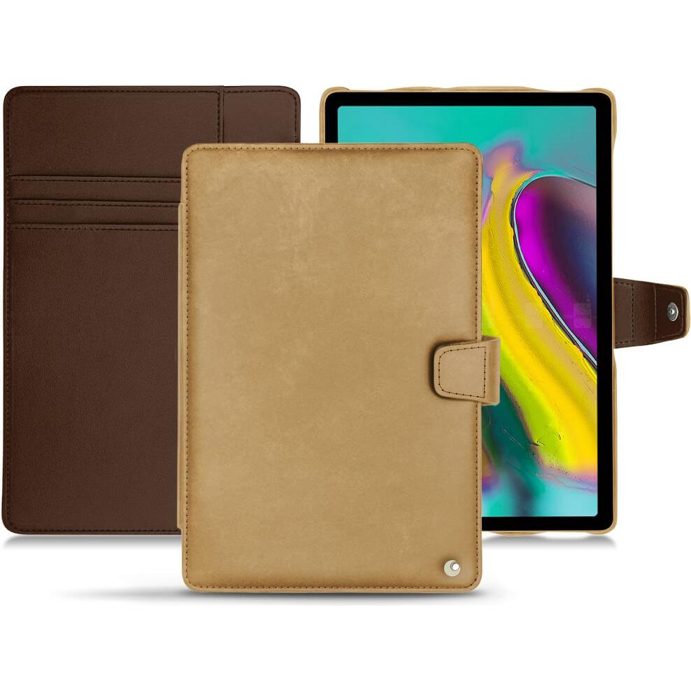 Thumbnail - Noreve Lederschutzhülle Wallet (Galaxy Tab S5e), Tablet Hülle, Braun