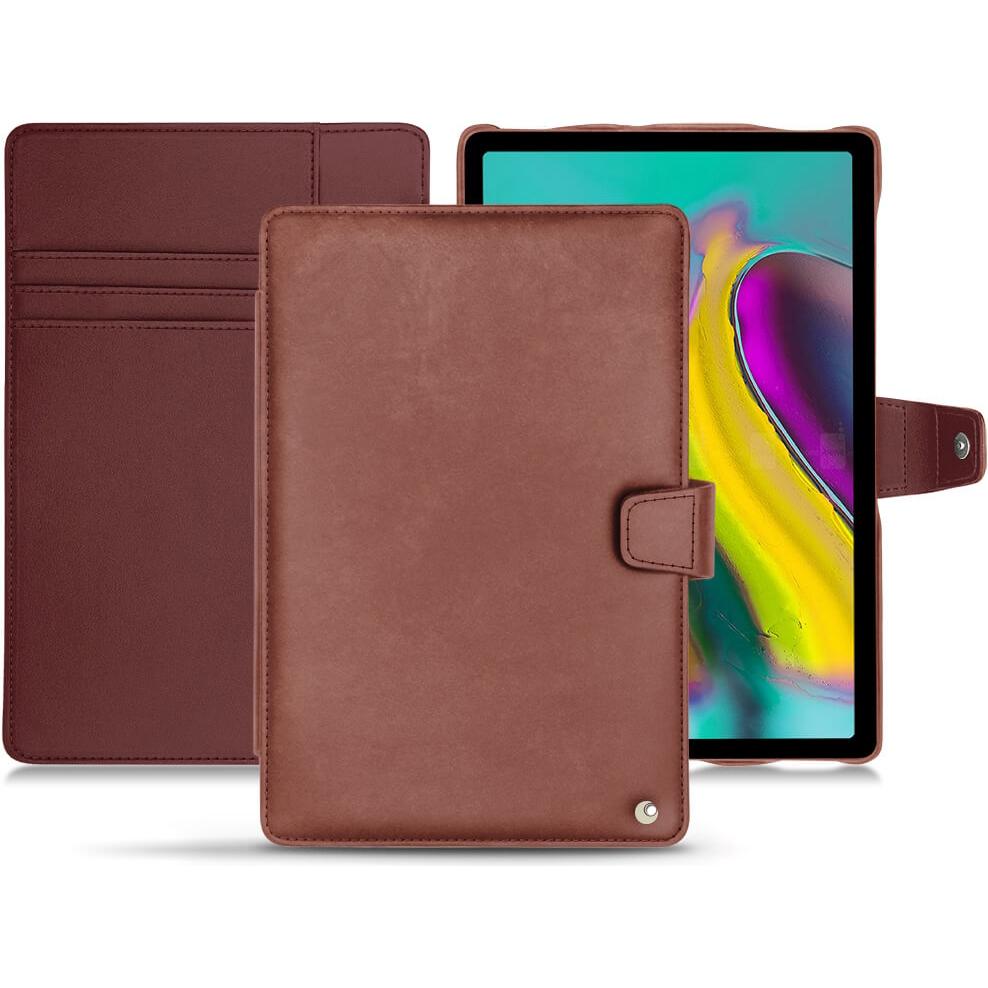 Noreve Lederschutzhülle Wallet (Galaxy Tab S5e), Tablet Hülle, Rot