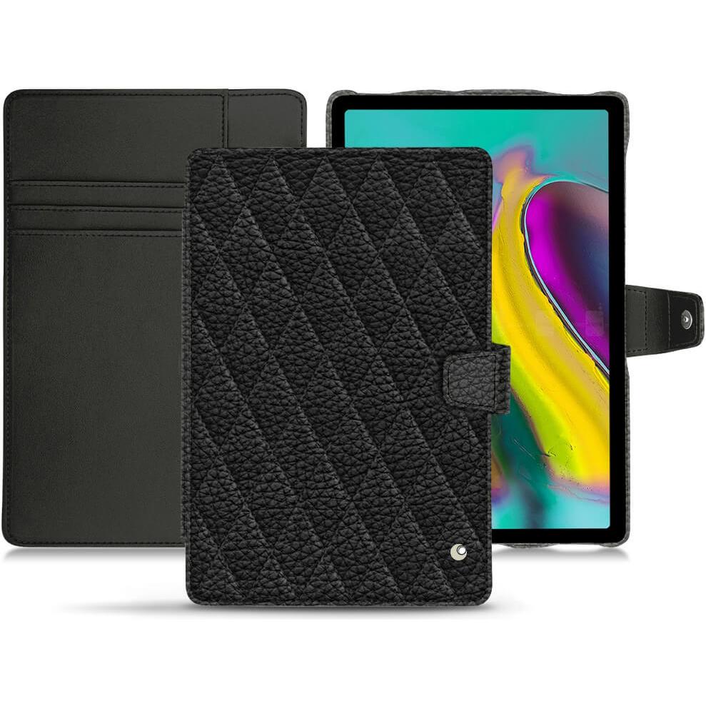 Noreve Lederschutzhülle Wallet (Galaxy Tab S5e), Tablet Hülle, Schwarz