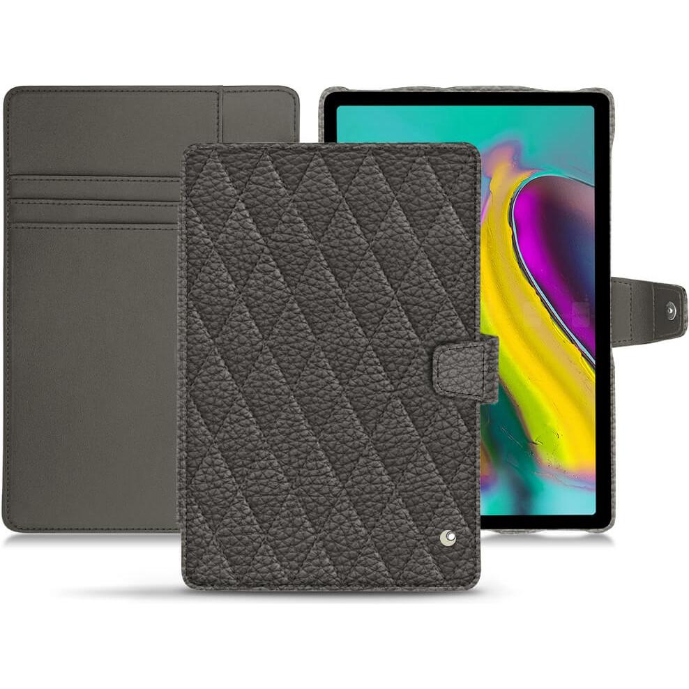 Noreve Lederschutzhülle Wallet (Galaxy Tab S5e), Tablet Hülle, Grau