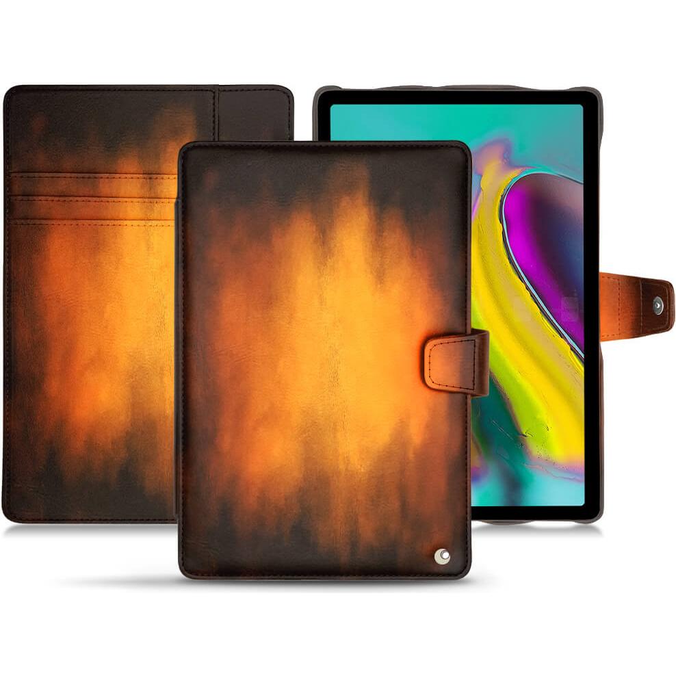 Noreve Lederschutzhülle Wallet (Galaxy Tab S5e), Tablet Hülle, Violett