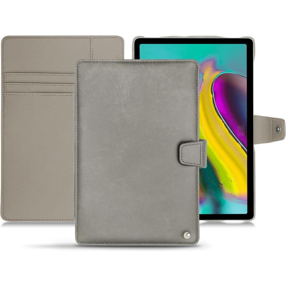Noreve Lederschutzhülle Wallet (Galaxy Tab S5e), Tablet Hülle, Grau