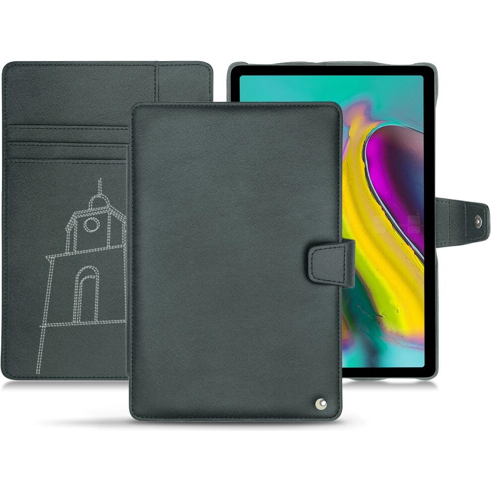 Noreve Lederschutzhülle Wallet (Galaxy Tab S5e), Tablet Hülle, Blau