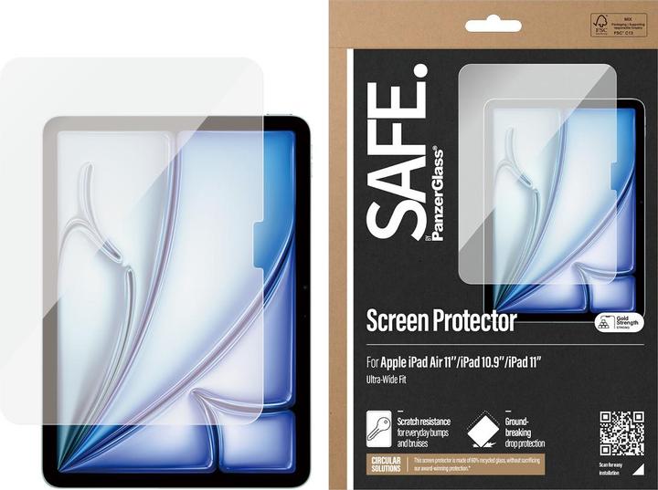 Actual product image Safe Tablet Glass (1 pcs., Apple iPad Air 11 2024, Apple iPad Air 11 2025, Apple iPad Air 11 2026)