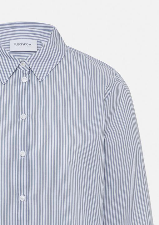 Image du produit Comma Bluse Gestreifte Hemdbluse mit Detail am Ärmel (34)