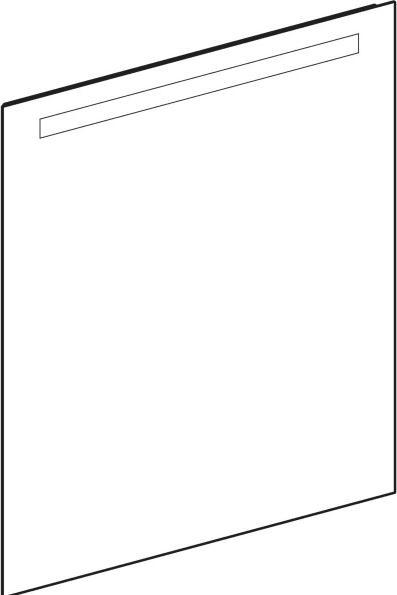 Actual product image Geberit Option Basic Square illuminated mirror, top lighting (5 x 97 cm)