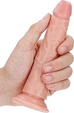 Actual product image RealRock Slim Realistic Dildo with Suction Cup - 6"/ 15,5 cm