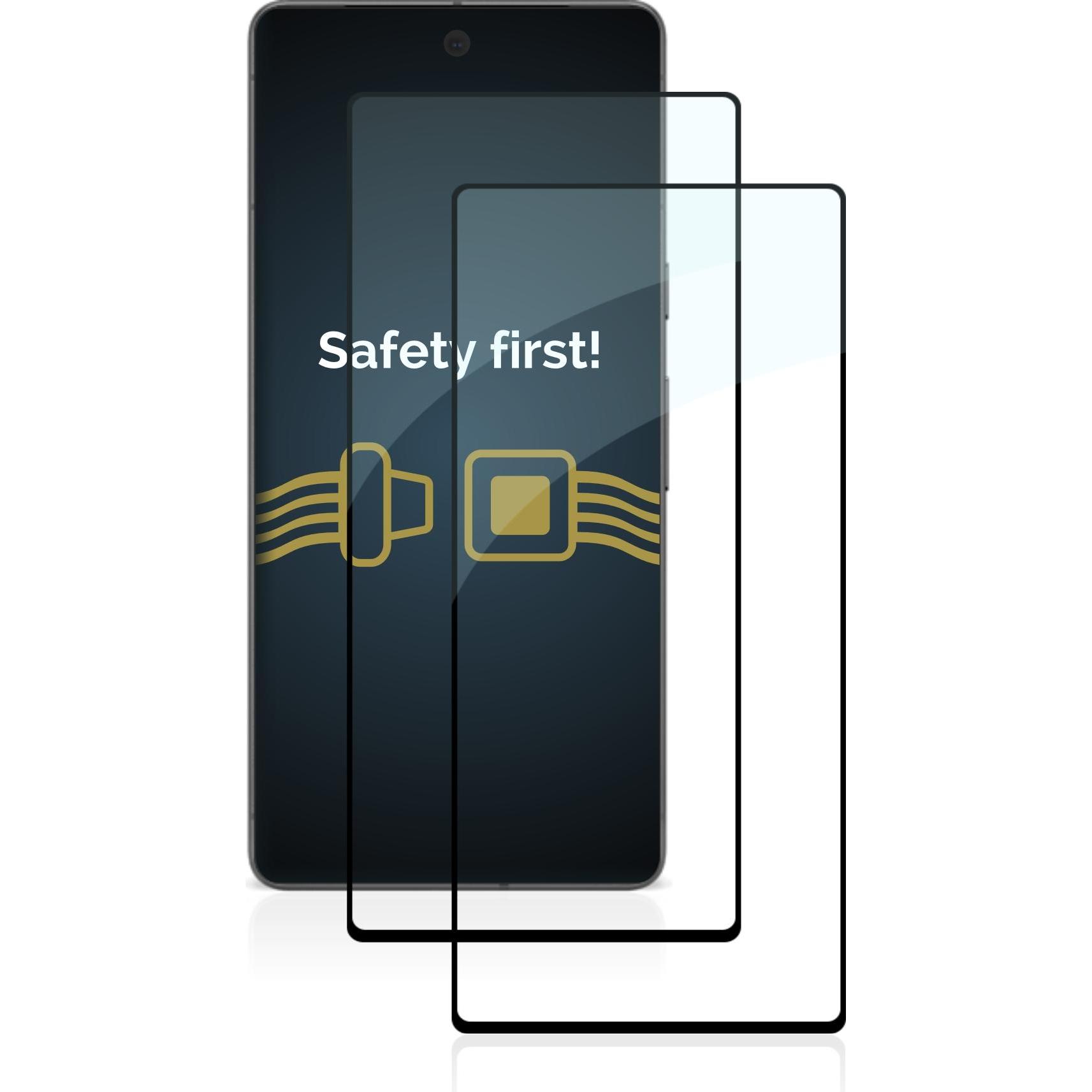 Thumbnail - Savvies Full-Screen Displayschutz Panzerglas Schutzglas (2 Stück, Google Pixel 7), Smartphone Schutzfolie, Transparent