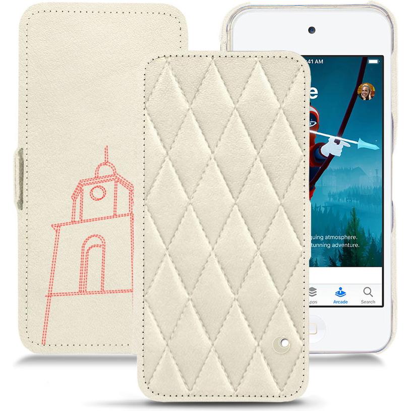 Noreve Lederschutzhülle horizontal, MP3 Tasche + Hülle, Weiss