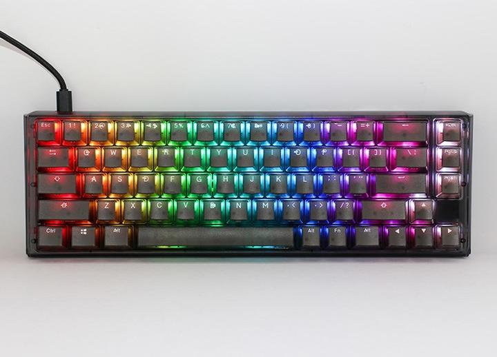 Produktbild Ducky One 3 Aura Black SF Gaming Tastatur, RGB LED - MX-Silent-Red (DE, Kabelgebunden)