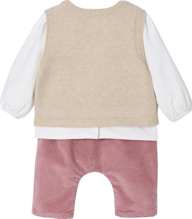 Actual product image Vertbaudet 3-teiliges Baby-Set: Bluse, Hose & Strickweste (80)
