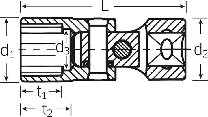 Actual product image Stahlwille 02040018 - Articulated sockets (18 mm)