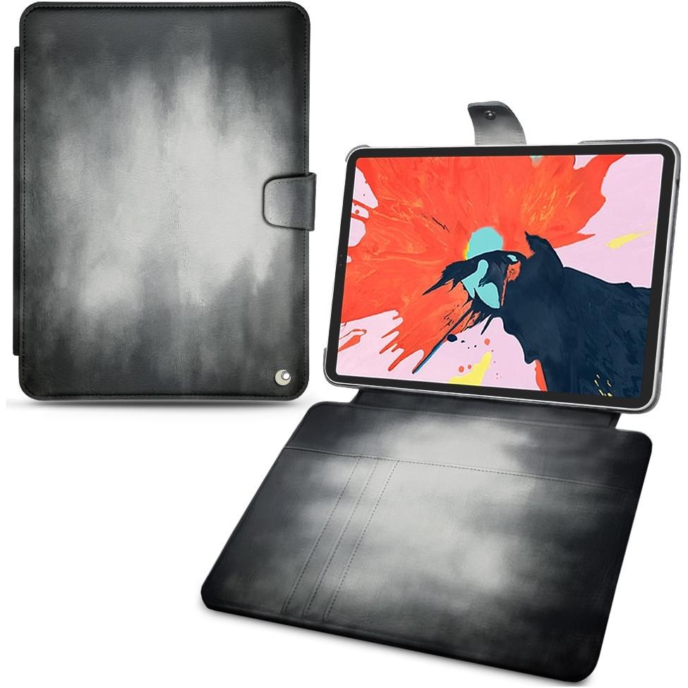 Thumbnail - Noreve Lederschutzhülle Wallet (iPad Pro 12.9 2018 (3. Gen)), Tablet Hülle, Grau