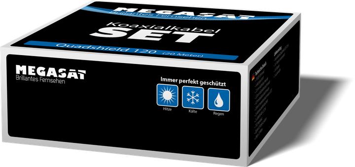 Produktbild Megasat 100146 Koaxialkabel 20 m F Weiss (110 dB, Antennenkabel)