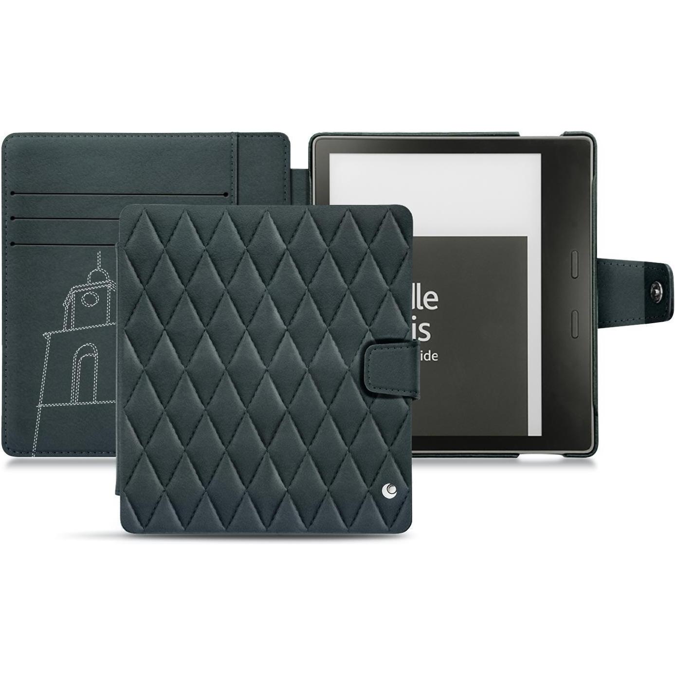 Noreve Lederschutzhülle Wallet (Kindle Oasis (2019)), eReader Zubehör, Blau