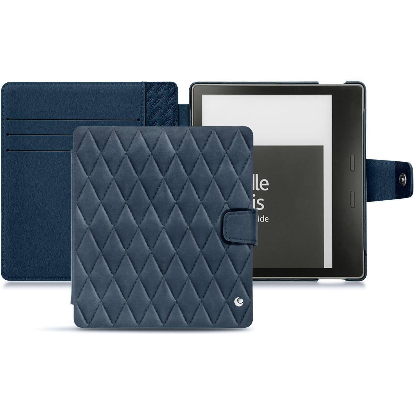 Noreve Lederschutzhülle Wallet (Kindle Oasis (2019)), eReader Zubehör, Blau
