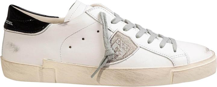 Image du produit Philippe Model prsx low leather sneakers, black and white (40)