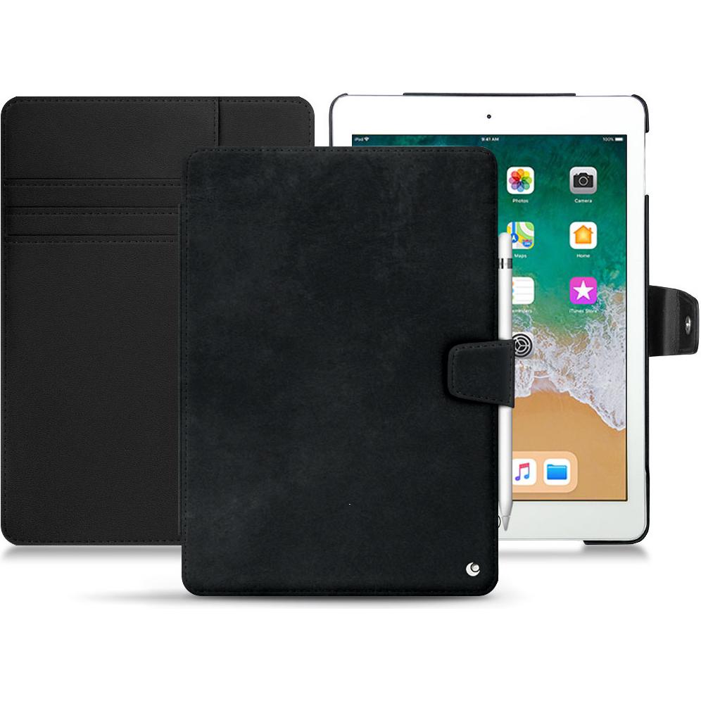 Noreve Lederschutzhülle Wallet (iPad 9.7), Tablet Hülle, Schwarz