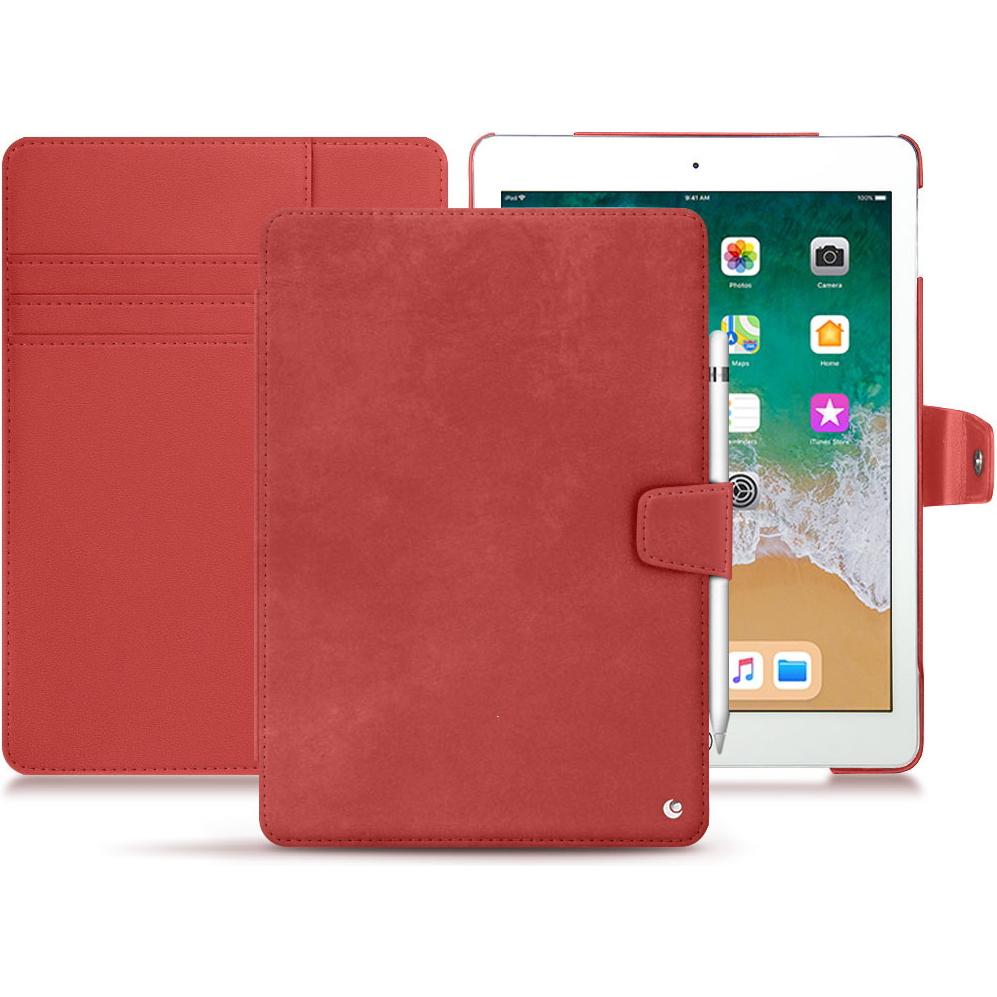 Noreve Lederschutzhülle Wallet (iPad 9.7), Tablet Hülle, Rot