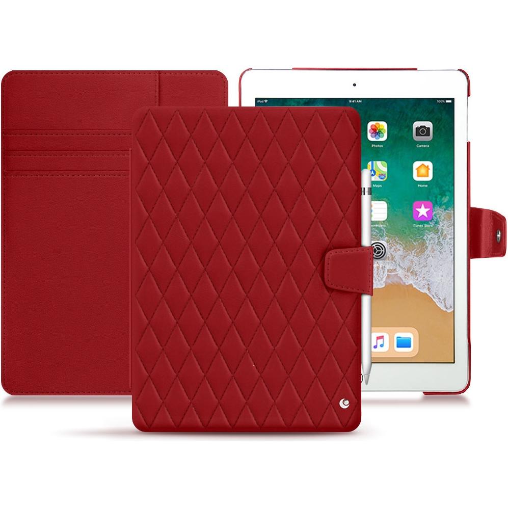 Noreve Lederschutzhülle Wallet (iPad 9.7), Tablet Hülle, Rot