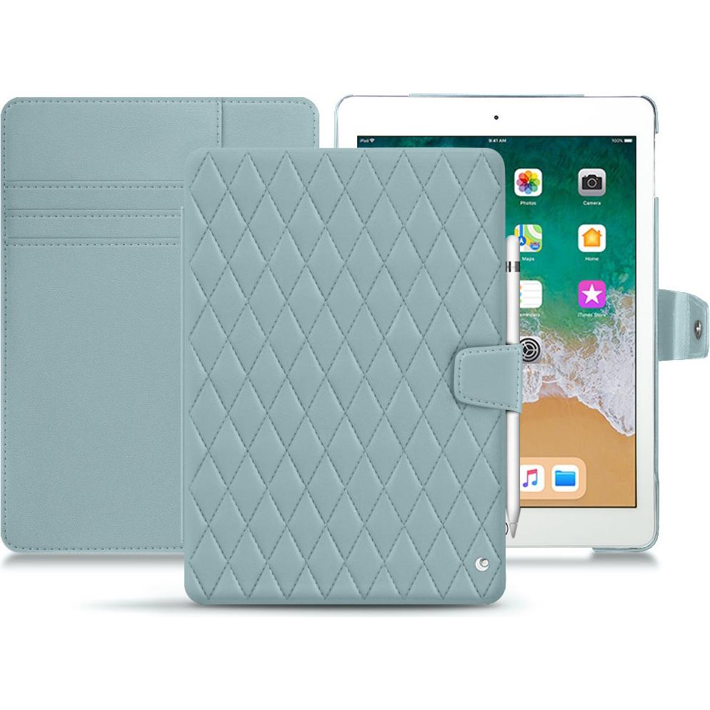 Noreve Lederschutzhülle Wallet (iPad 9.7), Tablet Hülle, Blau