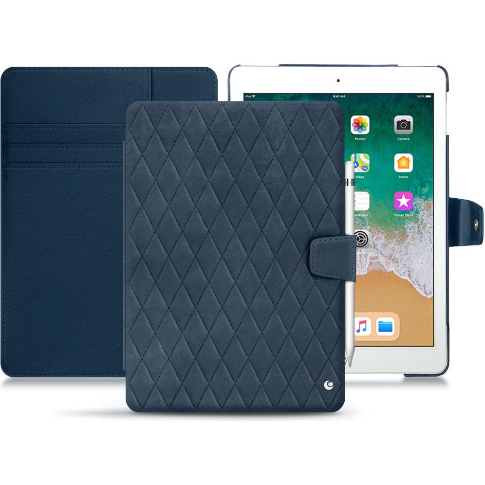 Noreve Lederschutzhülle Wallet (iPad 9.7), Tablet Hülle, Blau