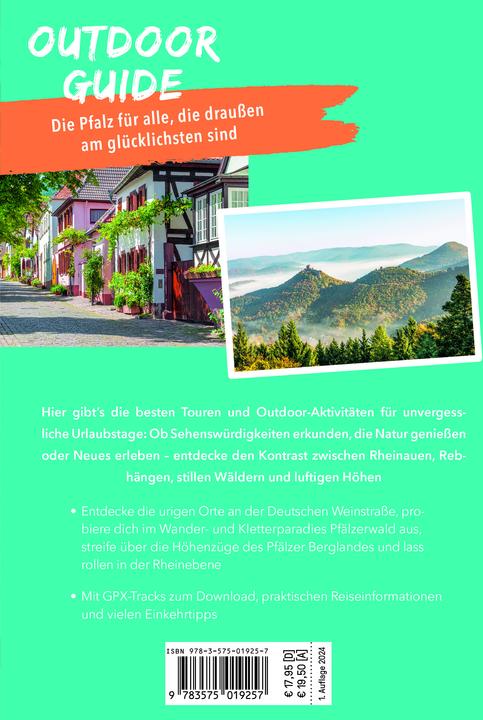 Immagine prodotto OUTDOOR GUIDE Reiseführer Pfalz (Tedesco, Thomas Diehl, 2024)